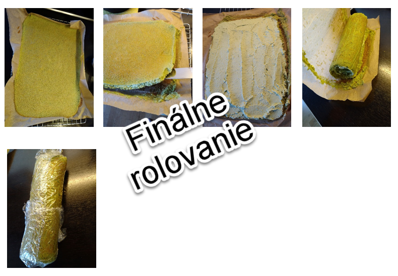 rolovanie matcha roll cake